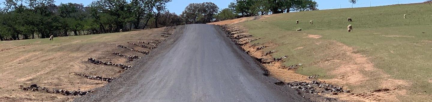 Local bitumen road in regional area with Haulpac applied to it, a Bitumen Emulsion.