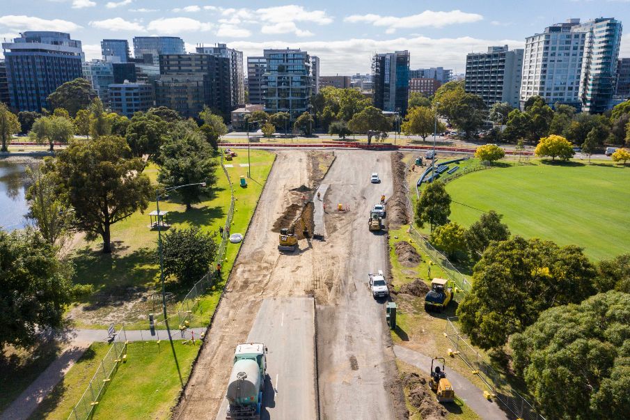 Turn 13 works underway