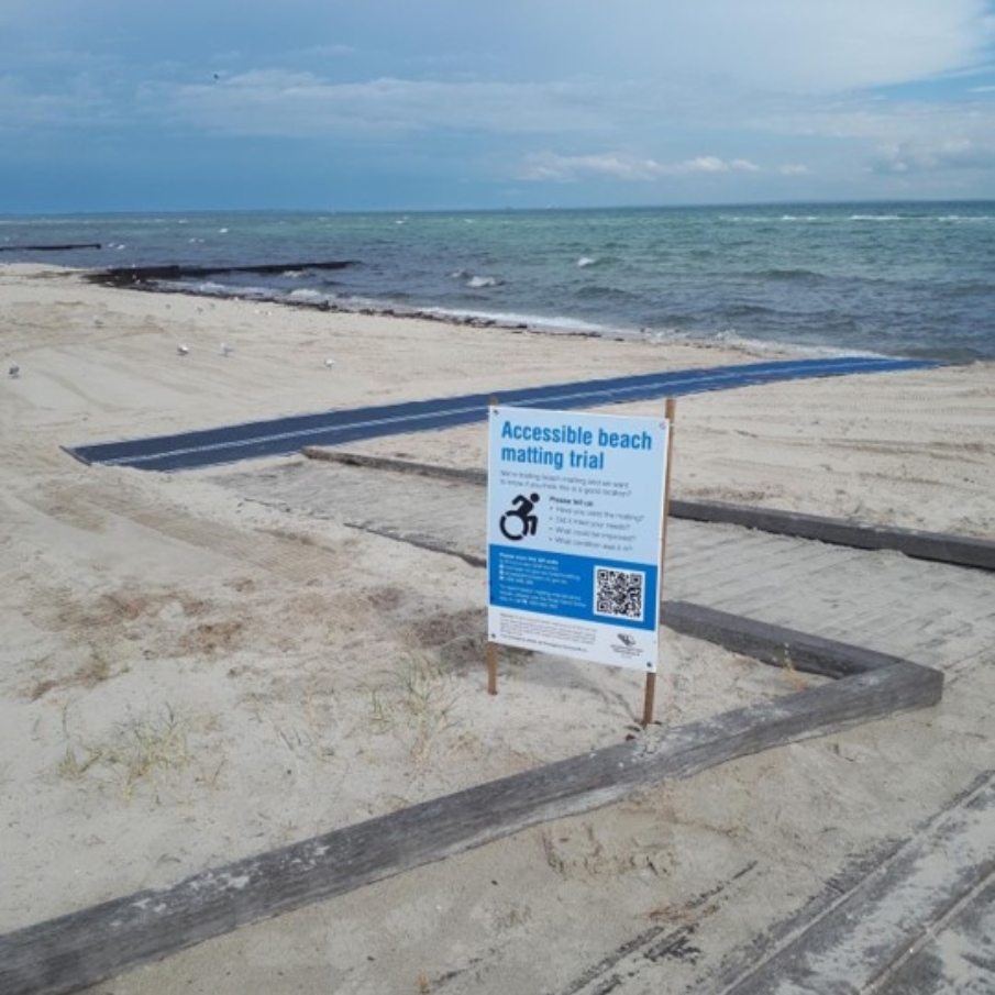 Mornington beach matting provides pathway to inclusivity